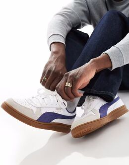 Кроссовки Puma Indoor белого и синего цвета 139712270 | white