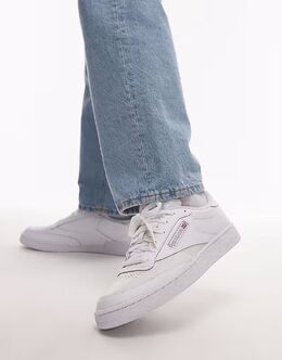 Reebok - Club C - Кроссовки в кремово-белом и сером цветах 138682330 | creme
