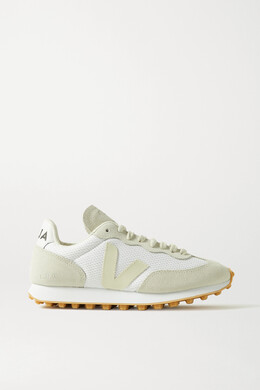 Кроссовки Veja + Net Sustain Rio Branco Leather-trimmed Suede and Mesh, белый 24092600056996038 | white