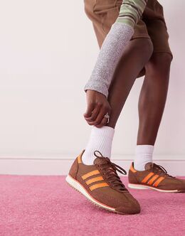 Кроссовки Adidas SL 72 OG коричневого и оранжевого цветов 138341168 | brown
