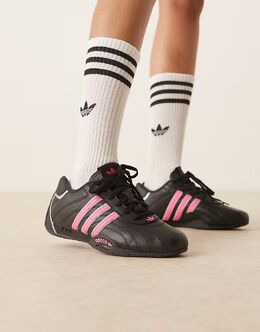 Кроссовки Adidas AdiRacer Low черного и розового цвета 138341187 | black