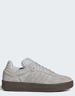 Кроссовки Adidas Samba xlg в замшевом сером цвете 143109041 | grey two / grey two / grey one