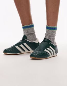 Кроссовки для тхэквондо Adidas темно-зеленого и белого цвета 141910991 | dark green