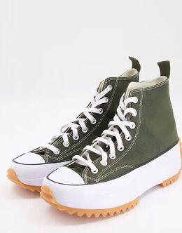 Кеды Converse Run Star Hike Hi цвета хаки 134784441 | khaki