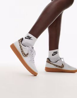 Кроссовки Nike Field General SE белого цвета с леопардовым принтом 139792413 | white