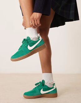 Кроссовки Nike Field General зеленого и белого цвета 139761485 | white