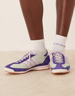 Кроссовки Adidas SL 72 OG светло-синего и сиреневого цветов 139875864 | mblue