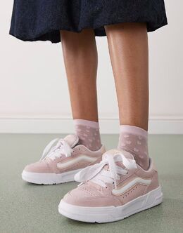 Кроссовки Vans Hylane из массивной замши светло-розового цвета 142326422 | light pink