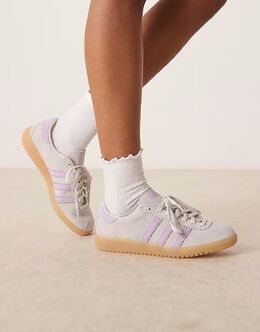 Кроссовки Adidas Bermuda серого и фиолетового цветов 141934413 | grey