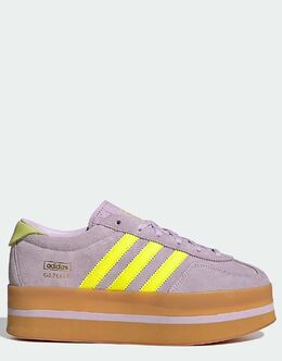 Кроссовки Adidas Gazelle Stack в лавандовом и желтом цветах 143270296 | ice lavender / solar yellow /