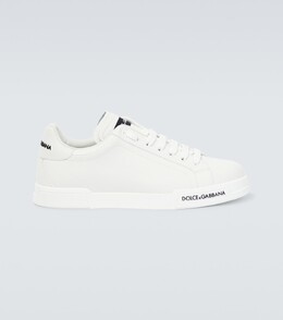 Кожаные кроссовки с логотипом Dolce & Gabbana, белый p00816311 | white