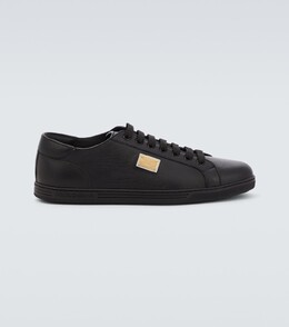 Низкие кожаные кеды Saint Tropez Dolce & Gabbana, черный p00816341 | black