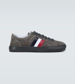 Кроссовки New Monaco из замши Moncler, серый p00483632 | grey