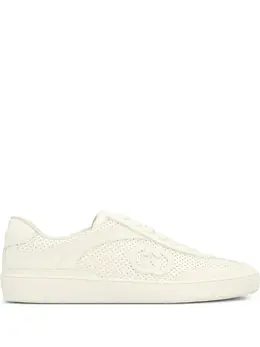 Gucci G75 leather perforated logo sneakers 30423245