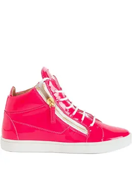 Giuseppe Zanotti Kriss zip-fastening patent leather sneakers 28757453