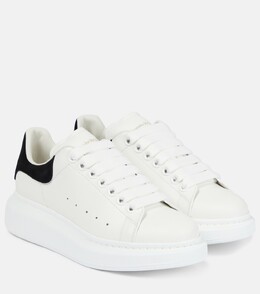 Кожаные кроссовки оверсайз Alexander McQueen, белый p00360218 | white