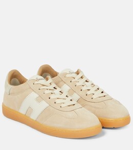 Замшевые кроссовки H647 с кожаной отделкой Hogan, бежевый p00819937 | beige
