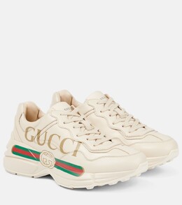 Кеды Rhyton из кожи Gucci, белый p00335037 | white