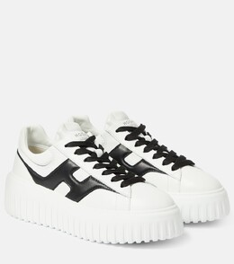 Кожаные кроссовки с h-полосками Hogan, белый p00888516 | white
