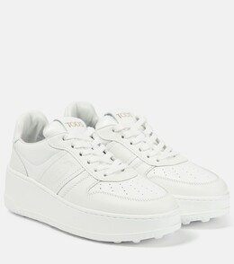 Кожаные кроссовки на платформе Tod's, белый p00833887 | white