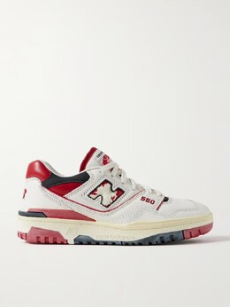 Кроссовки 550 из перфорированной кожи, замши и сетки New Balance, белый 3074457345626905600 | white
