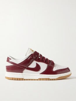 Кроссовки Dunk Low из кожи и замши с эффектом крокодила Nike, бордовый 3074457345627498000 | claret