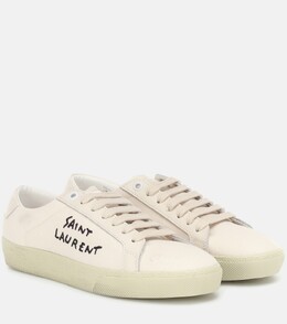 Парусиновые кроссовки Court Classic SL/06 Saint Laurent, белый p00367098 | white