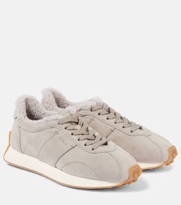 Кроссовки T Vintage из замши Tod's, цвет grigio vapore p00967334 | grigio vapore