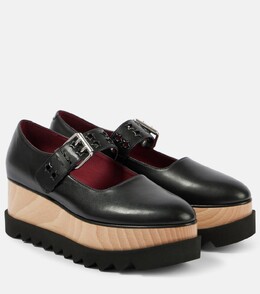 Кроссовки на платформе из кожи Elyse Eco Alter Mat Stella McCartney, черный p00928471 | black