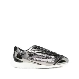 Pinko-Sneakers Argento Nero-Donna 52206718124372