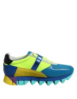 Dolce & Gabbana Multicolor Leather Low Top Men Sneakers Shoes - EU39/US6 mv7610-39