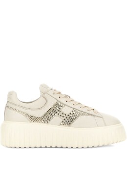 Hogan H-Stripes Leather Sneakers hxw6450fo60n4o0ybb