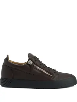 Giuseppe Zanotti Frankie zip-detail leather sneakers 30972317