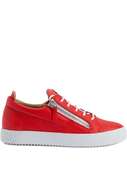 Giuseppe Zanotti zip-detail leather low-top sneakers 30972319