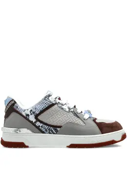 Versace Greca snakeskin-effect sneakers 31069769