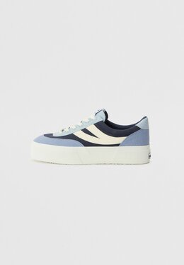 Кроссовки 3740 PLATFORM BLOCKS LEGGERA Superga, синий su111a0gw-k11 | grey celeste/md blue/navy