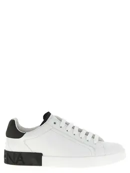 Dolce & Gabbana-Portofino Sneakers Grigio-Uomo 52228921917780