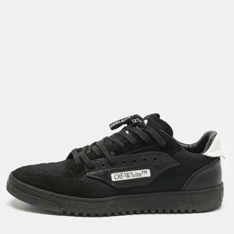 Off-White Black/White Canvas and Suede 5.0 Sneakers Size 42 1182096