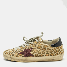 Golden Goose Multicolor Nubuck Leather Superstar Lace Up Sneakers Size 37 1182651