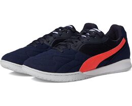 Кроссовки Puma King Top Indoor Trainer Soccer Shoes, цвет New Navy-Glowing Red-Silver Mist 9991225 | new navy-glowing red-silver mist