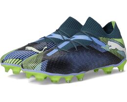 Кроссовки Puma Future 7 Pro Firm Ground/Artificial Ground Soccer Cleats, цвет Gray Skies-Puma White-Fizzy Apple 9931109 | gray skies-puma white-fizzy apple