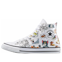 Кроссовки Converse x Tom & Jerry Chuck Taylor All Star High 'White', белый a15112c | white