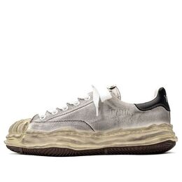 Кроссовки Maison Mihara Yasuhiro Blakey OG Sole Distressed Canvas Low 'White', белый a10fw712-white | white