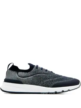 Brunello Cucinelli knitted lace-up sneakers 30990240