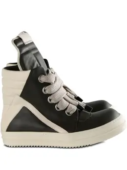 Rick Owens leather lace-up sneakers 30970425