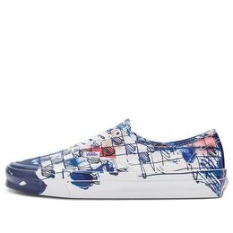 Кеды Vans Connor Tingley x OG Authentic LX 'Checkerboard - White Blue', синий vn0a4bv961p | blue