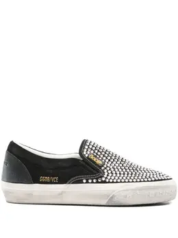 Golden Goose VCE crystal-embellished slip-on sneakers 30302854