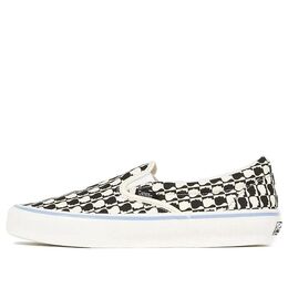 Кеды Vans Brain Dead x OG Classic Slip-On LX 'Black White Checkerboard', белый vn0a45jkba2 | white
