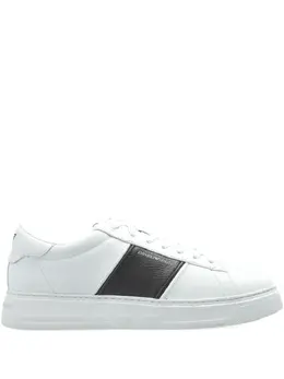 Emporio Armani leather panelled sneakers 31069722