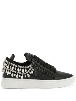 Giuseppe Zanotti crystal-embellished low-top sneakers 20103772